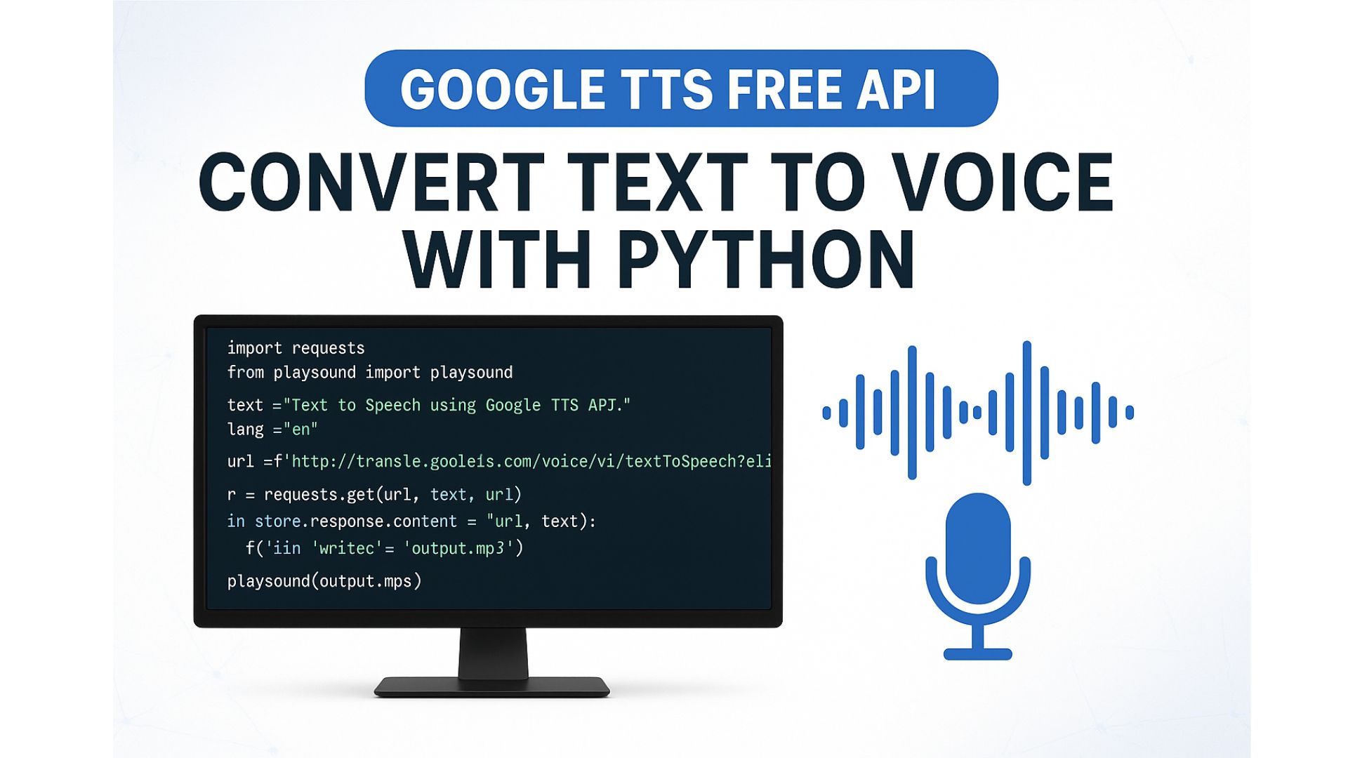 Hướng Dẫn Dùng API Google TTS Miễn Phí: Chuyển Văn Bản Thành Giọng Nói Với Python