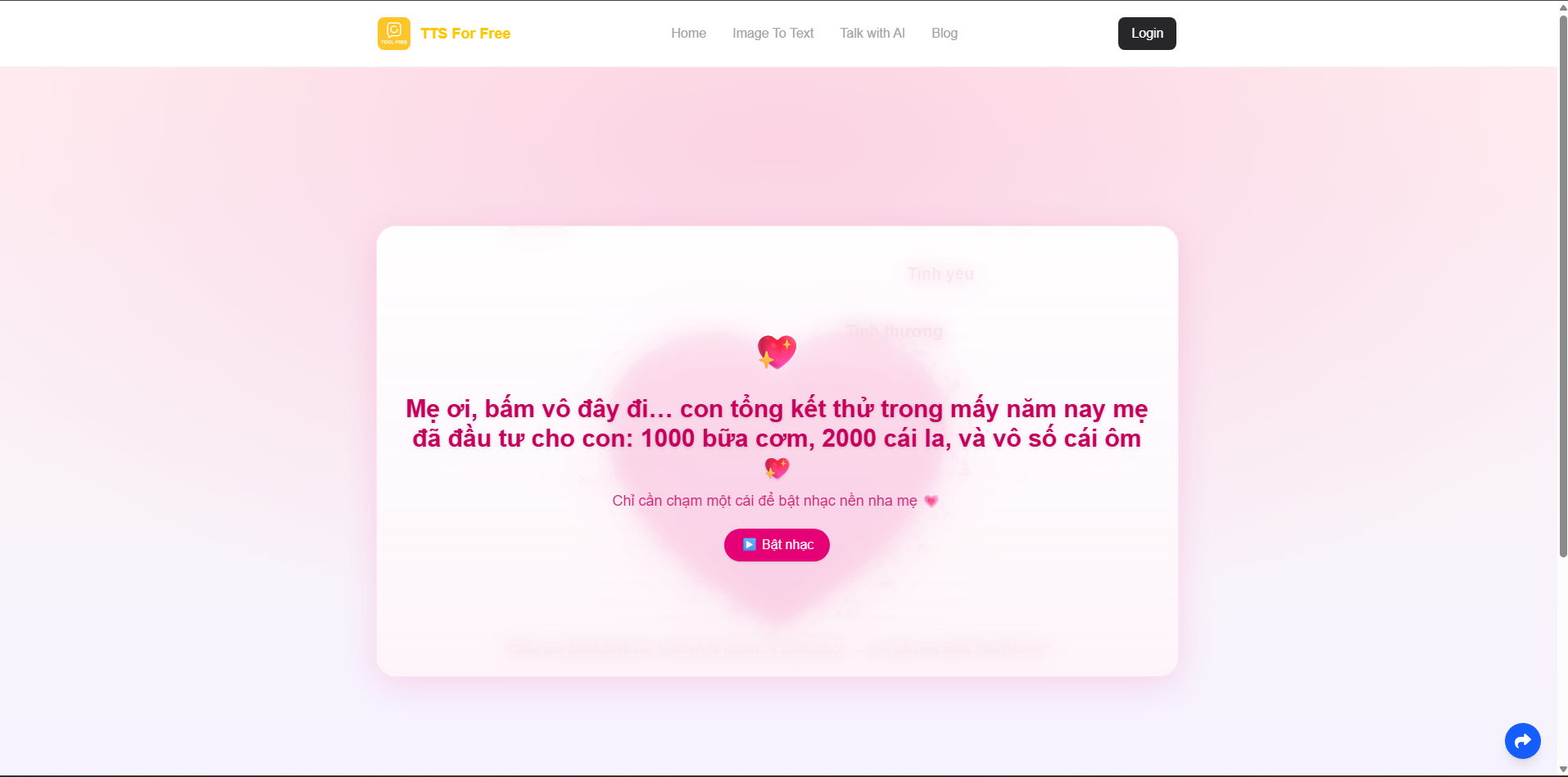 Tạo Thiệp 20/10 Online Miễn Phí 💐 | Gửi Lời Chúc Yêu Thương Cho Mẹ & Người Ấy