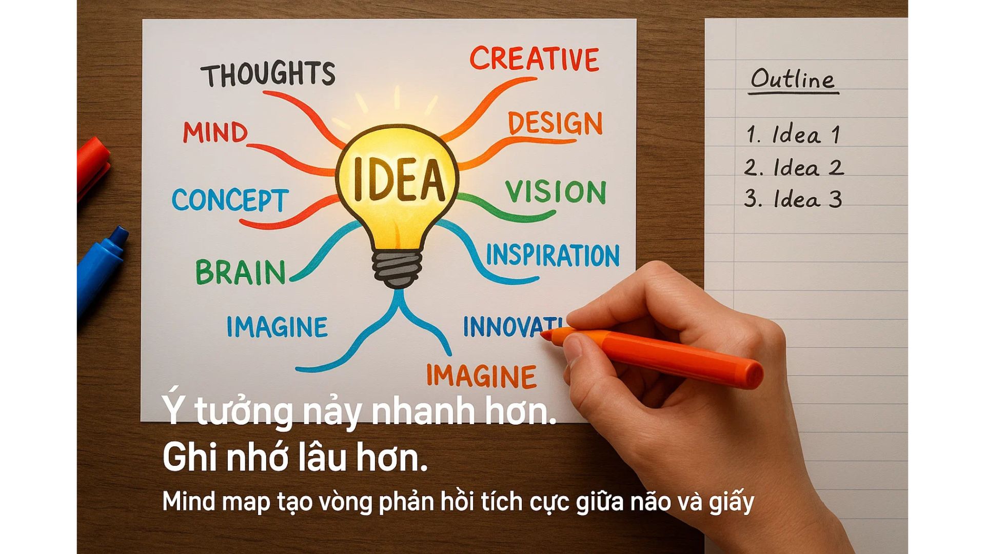 Ứng dụng Bản Đồ Tư Duy (Joyce Wycoff) – Review chi tiết: từ ghi nhớ đến bùng nổ ý tưởng