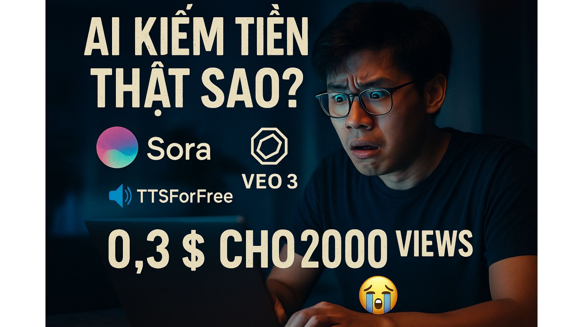 Trải nghiệm kiếm tiền YouTube Shorts bằng AI: Sora, VEO 3 và TTSForFree có giúp được không?