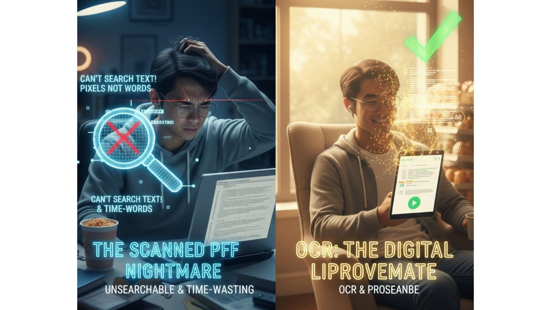 PDF scan vs PDF text - Khi nào cần OCR?