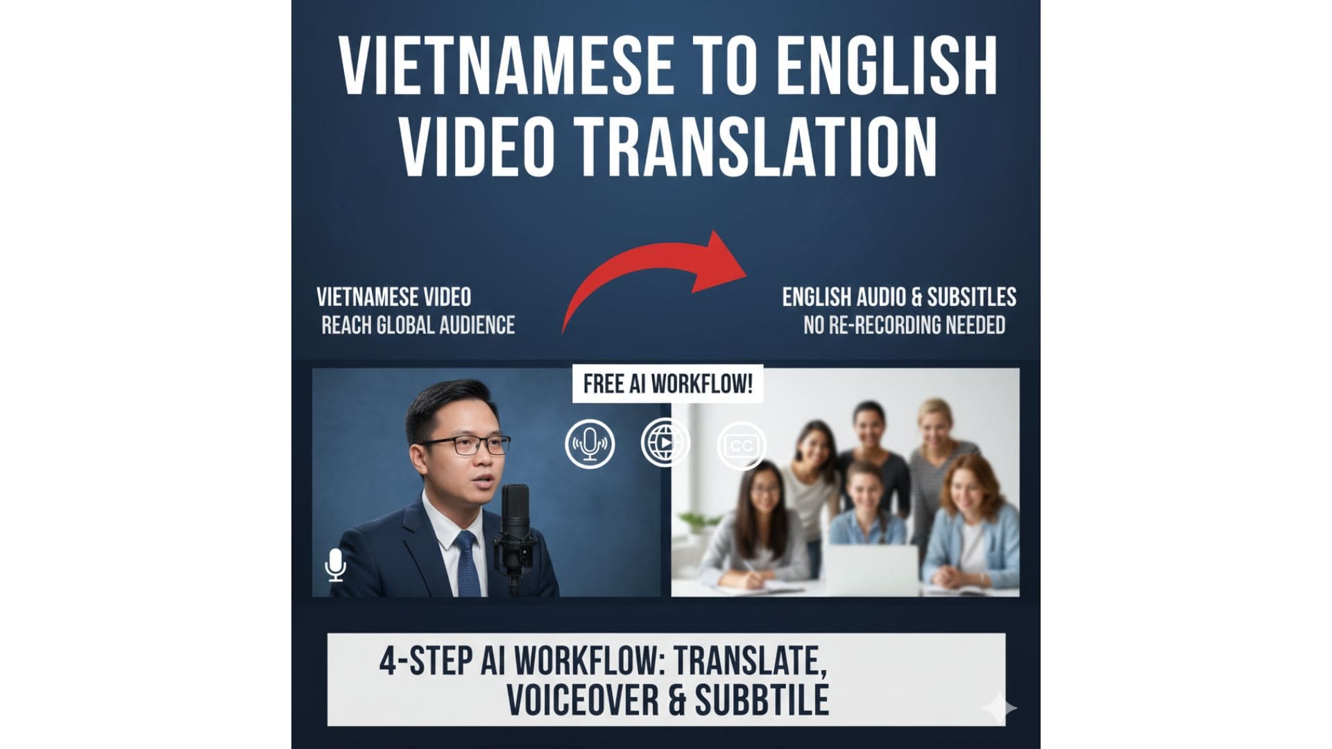 Convert Vietnamese Videos to English Voice Using SRT (Free Tools)