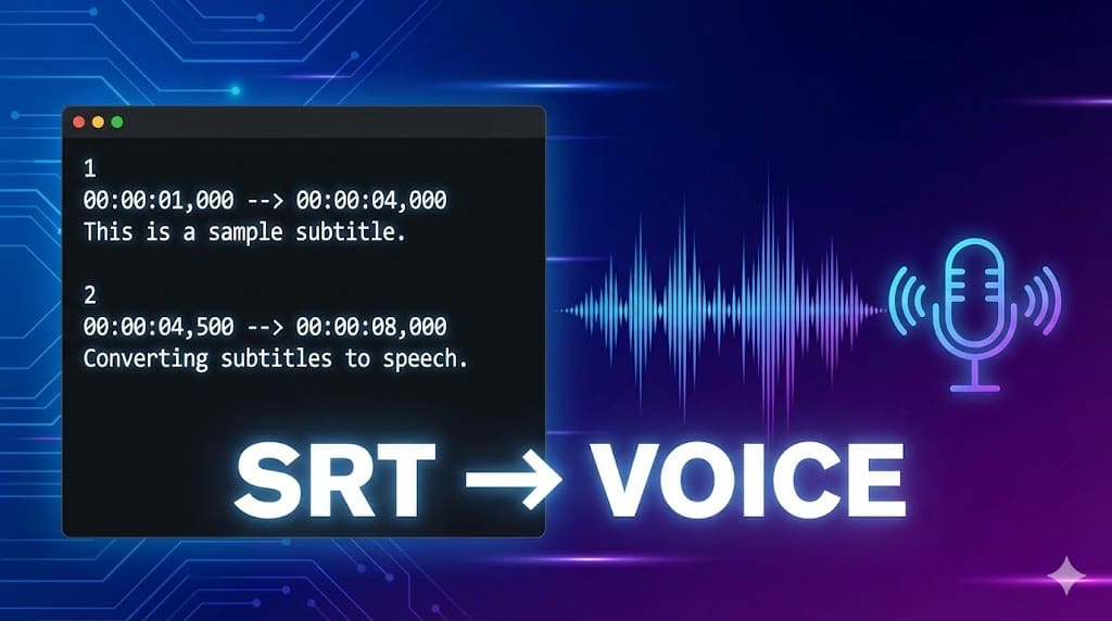 SRT to Speech Online – Convert & Edit Subtitle Easily