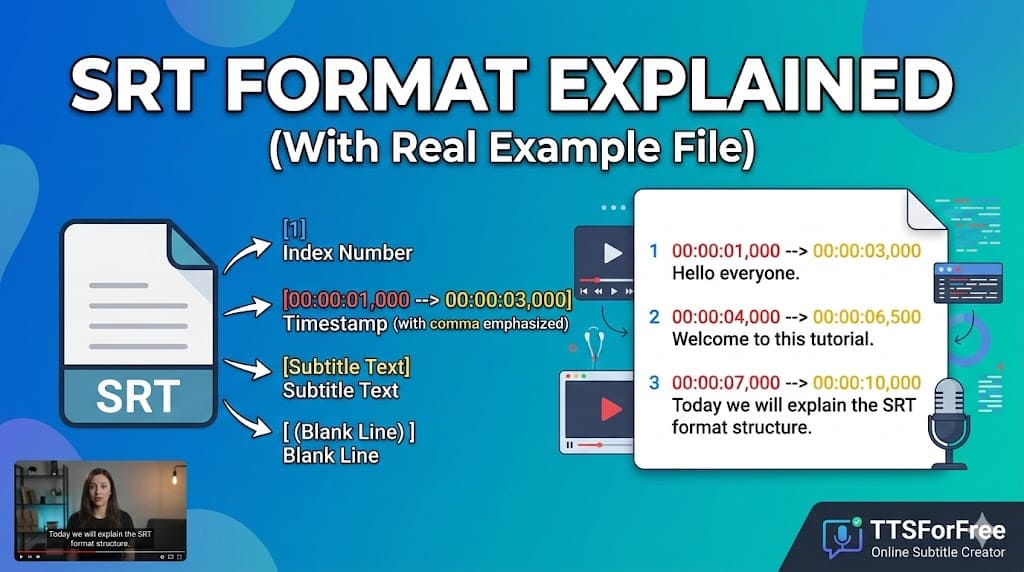 SRT Format Explained (With Real Example File)
