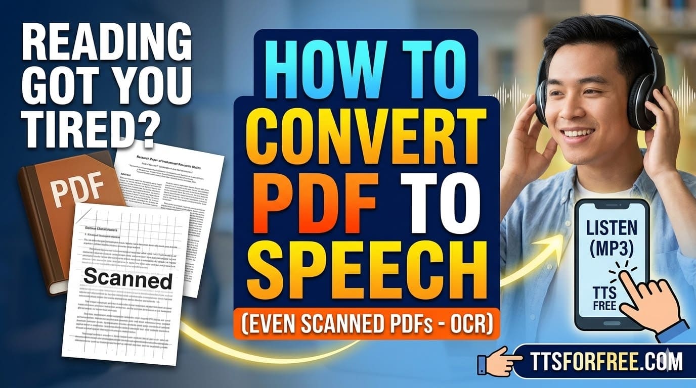 How to Use Text to Speech for PDF (Even Scanned PDFs)