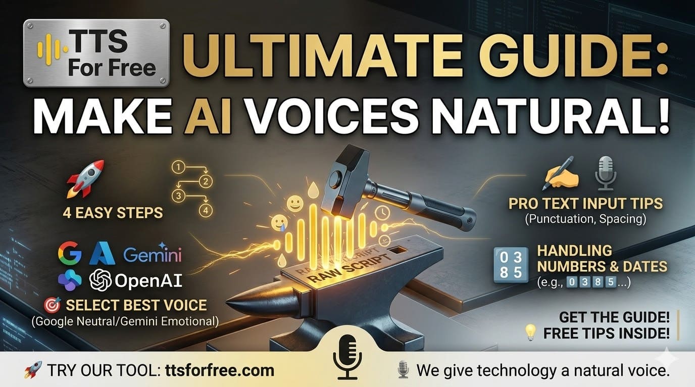 Hướng dẫn Text to Speech (TTS) miễn phí từ A-Z