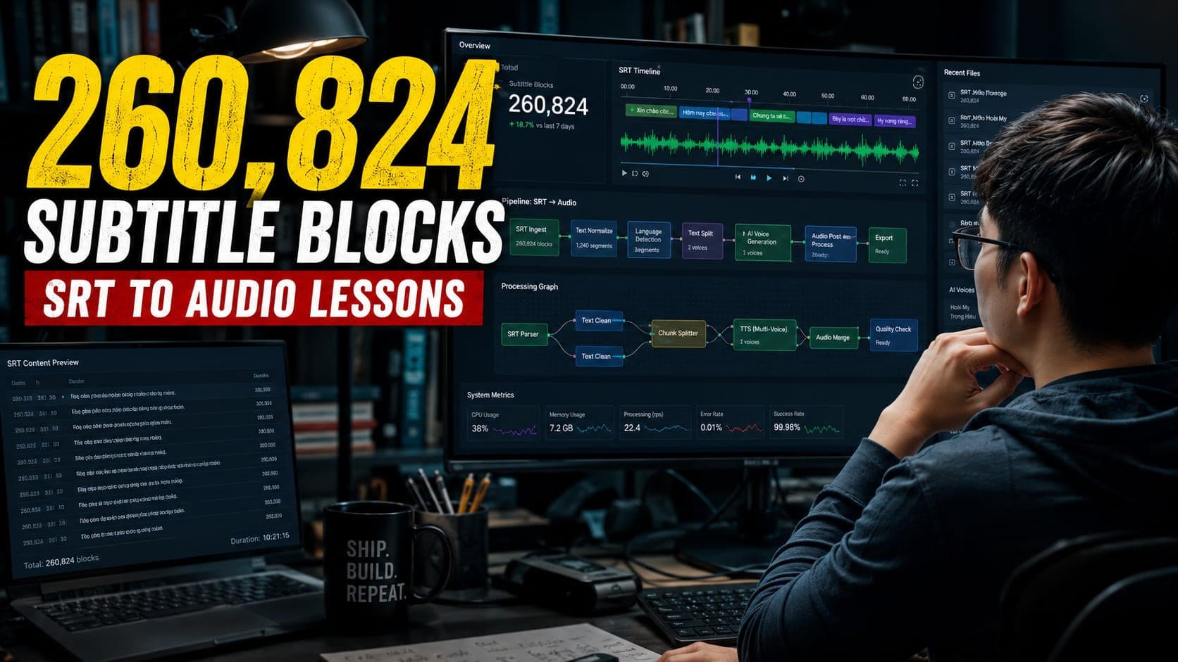 What 260,824 Subtitle Blocks Taught Me About SRT Audio